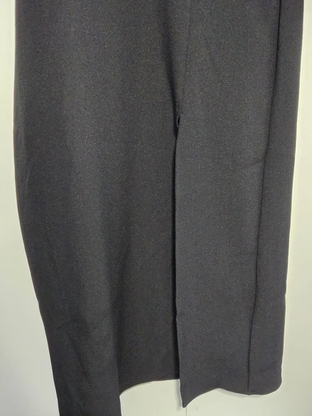 Mango Black Maxi Dress Womens Size 8 Side Cutout‎ Chain Detail Long Sleeve